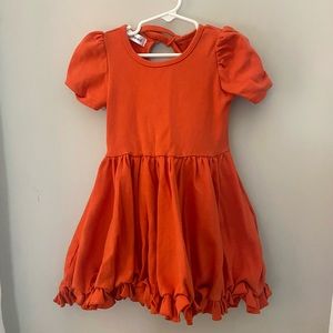 Little Stocking Company Orange Dress Size 6